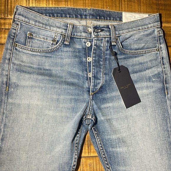 NWT- $250 rag & bone- 33 extra slim jeans - Picture 2 of 7
